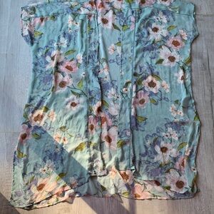 Band of Gypsies Pastel Floral Kimono, M/L.